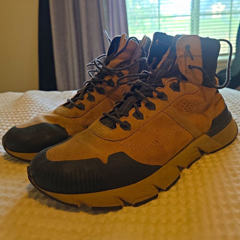 SOREL Men's Waterproof Lace-Up Hiking Boots Brown/Black US 14 Medium